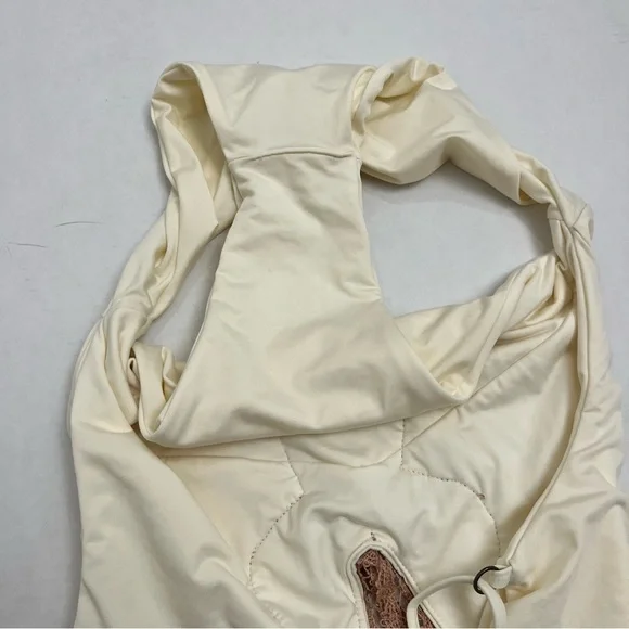 BLUE LIFE Eclipse Ivory and Tan One Piece Swimsuit Size Medium - Picture 7 of 7